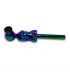 Pipette ATOMIC in VETRO A FORMA DI BUSTO RAINBOW DA 14CM Effetto Iridescente CONF. da 24 pz.