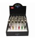 Pipette ATOMIC in VETRO DA 9.5 CM CON CRISTALLI DECORATIVI DESIGN MODERNO CON TESTA DI METALLO e CONF. da 24 pz.
