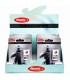 Pipette ATOMIC in METALLO DESIGN MODERNO CON TESTA IN METALLO e CONF. da 12 pz.
