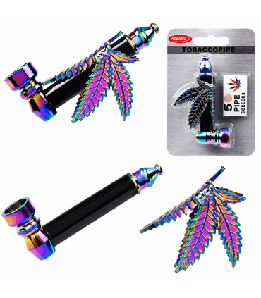 Pipette ATOMIC in METALLO DESIGN MODERNO CON TESTA IN METALLO e CONF. da 12 pz.