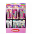 Pipette ATOMIC in METALLO DA 10CM  CON FILTRI INCLUSI  ROSA E NICHEL DESIGN MODERNO CON TESTA IN METALLO e CONF. da 12 pz.