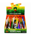 Pipette ATOMIC in vetro DA 13CM DESIGN MODERNO CON TESTA IN METALLO e CONF. da 24 pz.