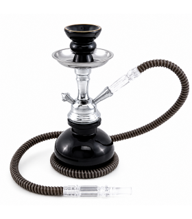 Narghilè Champ Al Malik hookah in Acrilico colorato 1 Tubo flessibile nero H.25cm colore nero