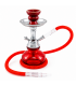 Narghilè Champ Al Malik hookah in Acrilico colorato 1 Tubo flessibile TRASPARENTE H.25cm colore ROSSO