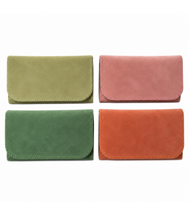Bustina Porta Tabacco in alcantara naturale MIDI CONF. 6 pz. colori assortiti