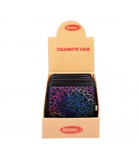 Portasigarette Atomic IN METALLO CON ELASTICO COLORI ASSORTITI  Conf. 6 pz