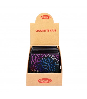 Portasigarette Atomic IN METALLO CON ELASTICO COLORI ASSORTITI  Conf. 6 pz