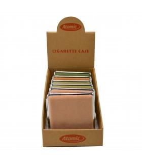 Portasigarette Atomic in ALCANTARA NATURALE COLORI ASSORTITI CONF. DA 6 pz.