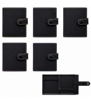 Portasigarette Atomic in METALLO CON CHIUSURA AD ELASTICO E PORTAFOGLIO COLORE NERO Conf. 5 pz