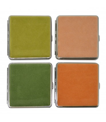 Portasigarette Atomic in ALCANTARA NATURALE COLORI ASSORTITI CONF. DA 6 pz.