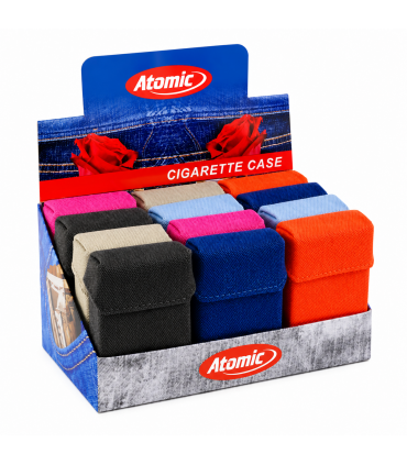 Portasigarette Atomic MORBIDO IN JEANS COLORI ASSORTITI  Conf. 12 pz