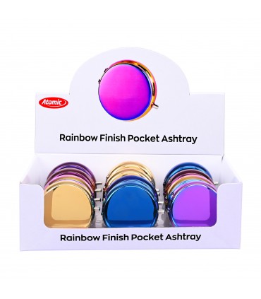 Posacenere RAINBOW POCKET ASHTRAY COLORI ASSORTITI ESPOSITORE DA 12 PZ