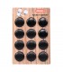 Posacenere ATOMIC in metallo NERO ESPOSITORE DA 12 PZ