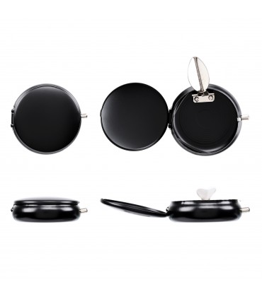 Posacenere ATOMIC in metallo NERO conf. DA 12 PZ