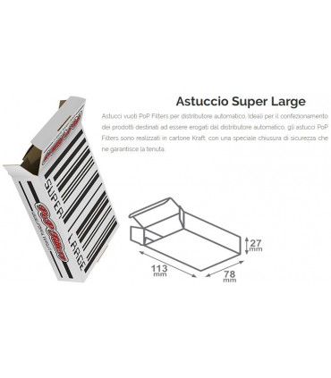 Astucci Pop Filters Super Large per Distributore conf. da 150 pz.
