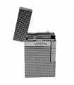 Accendino MYON PARIS BRASS Silver Square ARGENTO QUADRATO IN UNA ELEGANTE SCATOLA DA REGALO
