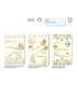 Biglietto CROMO PRIMA COMUNIONE CON LAVORAZIONE IN ORO E INTERNO A COLORI CONF. 12 PZ. ASSORTITI