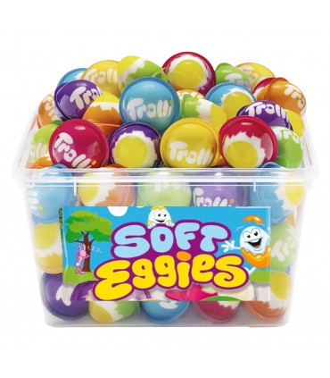 CARAMELLE TROLLI SOFT EGGIES VASCHETTA 60 PZ X 18.8GR SCADENZA (26/08/2026)