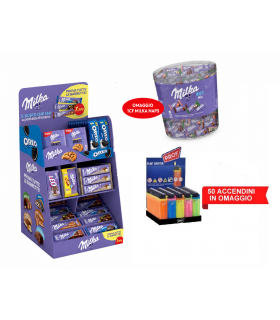 EXPO MILKA & OREO 248PZ+ 1 CF. MILKA NAPS 207 PZ. in omaggio 50 acc.prof IN PRENOTAZIONE CON CONSEGNA A META' SETTEMBRE