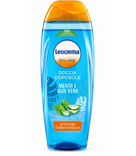 LEOCREMA SOLARE DOCCIA DOPOSOLE CON MENTA E ALOE VERA DA 250ML PROLUNGA L'ABBRONZATURA