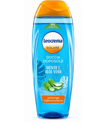 LEOCREMA SOLARE DOCCIA DOPOSOLE CON MENTA E ALOE VERA DA 250ML PROLUNGA L'ABBRONZATURA