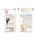 Biglietto Cromo Anniversario Nozze CON APPLICAZIONI IN CARTA E INTERNO A COLORI IN RILIEVO  conf. 12 pz. assortiti