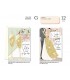Biglietto Cromo Anniversario Nozze CON GLITTER E INTERNO A COLORI  conf. 12 pz. assortiti