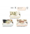 Biglietto Cromo Anniversario Nozze PORTA SOLDI IN ORO E RILIEVO INTERNO A COLORI  conf. 12 pz. assortiti