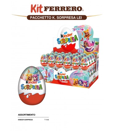 KINDER SORPRESA MERMAIDS COLLECTION CONF.48 PZ. IN PRENOTAZIONE C/O DA FINE SETTEMBRE