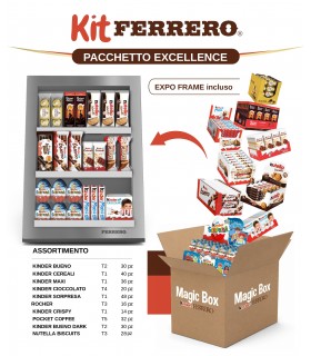 FERRERO MAGIC BOX WINTER DA 294 PZ. (IN PRENOTAZIONE) IN OMAGGIO LAMPADA NUTELLA