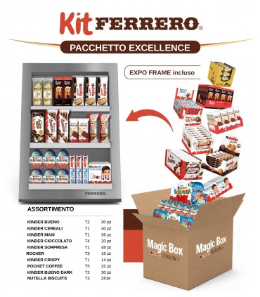 FERRERO MAGIC BOX WINTER DA 294 PZ. (IN PRENOTAZIONE) IN OMAGGIO LAMPADA NUTELLA
