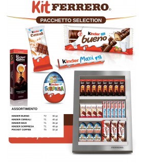 FERRERO KIT SELECTION DA 186 PZ. (IN PRENOTAZIONE) IN OMAGGIO LAMPADA NUTELLA