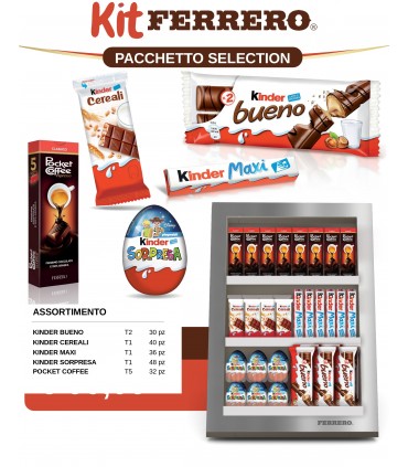 FERRERO KIT SELECTION DA 186 PZ. (IN PRENOTAZIONE) IN OMAGGIO LAMPADA NUTELLA
