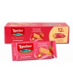 LOACKER CLASSIC STRAWBERRY TRE CIALDE CROCCANTI E DUE STRATI DI CREMA FRESCA ALLA FRAGOLA CONF. DA 12 PZ.
