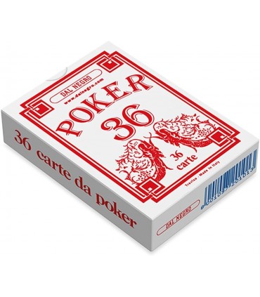 Carte Poker 36 Rosso Dal Negro