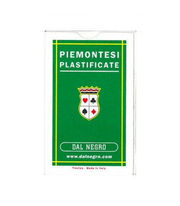 Carte Regionali Piemontesi pro Dal Negro in Plastica mazzo da 36 carte astuccio verde