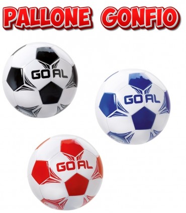 PALLONE GONFIO CUOIO GOAL SIZE 5 DISPONIBILE IN 3 COLORI COME DA FOTO