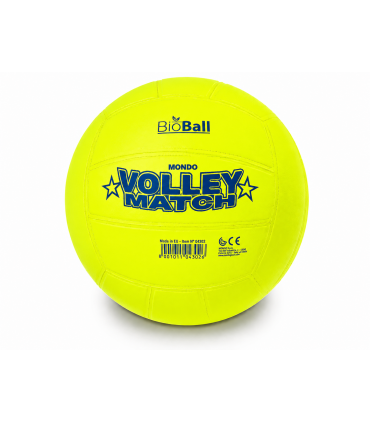 PALLONE GONFIO IN PLASTICA BIO VOLLEY MATCH GIALLO FLUO DIAM. 216 MM
