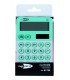 CALCOLATRICE TASCABILE A 12 CIFRE MIS12x7.5 CM TASTI IN GOMMA, DOPPIA ALIMENTAZIONE (SOLARE E BATTERIA),