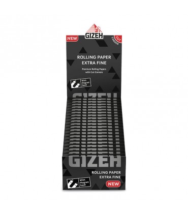 cartina corta Gizeh BLACK EXTRA FINE conf. 50 LIBRETTI DA 50 CARTINE
