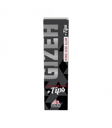 Cartina Gizeh KS Slim Black + Filtri in Carta con chiusura Magnetica conf. 26 blocchetti