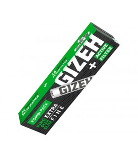 Cartina GIZEH EXTRA FINE NERO KS SLIM+ACTIVE 16 CONF.16 PZ