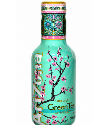 TE' VERDE ARIZONA AL GINSENG E MIELE BOTTIGLIA DA 500 ml CARTONE DA 6 PZ.