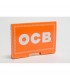 Cartina OCB corta Orange DOPPIA CON CHIUSURA A SCATTO CONF. 25 LIBRETTI DA 120 CARTINE