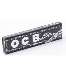 Cartina OCB lunga Nera Slim + Filtri conf. 32 libretti