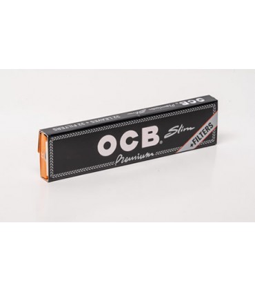 Cartina OCB lunga Nera Slim + Filtri conf. 32 libretti