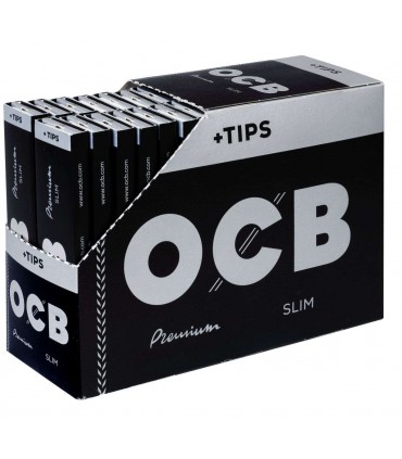 Cartina OCB lunga Nera Slim + Filtri conf. 32 libretti