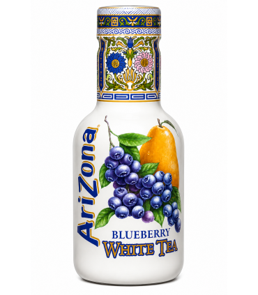 TE' BIANCO ARIZONA CON MIRTILLI  BOTTIGLIA DA 500 ml CARTONE DA 6 PZ.