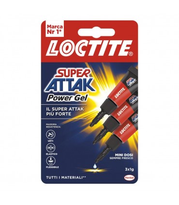 SUPER ATTAK POWER GEL BLISTER CON 3 TUBETTI DA 1GR