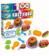 PLASTIART FAST FOOD 3 SALSICCIOTTI DA 20GR CON PIATTO E FORCHETTA 4 STAMPINI